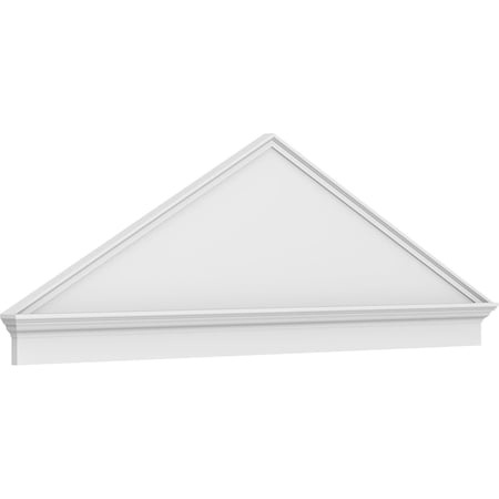 Peaked Cap Smooth Architectural PVC Combination Pediment, 86W X 28-3/8H X 2-3/4P (Pitch 6/12)
